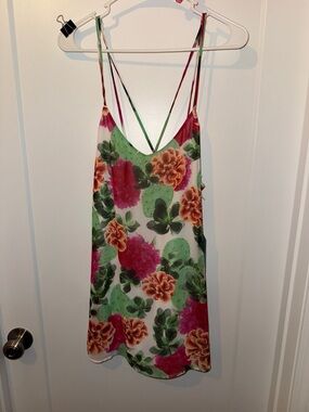 Show Me Your MuMu crisscross applesauce short mini dress